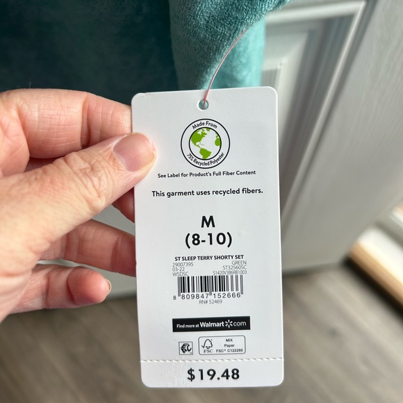 Short sleeve hooded sleep top - Picture 4 of 6